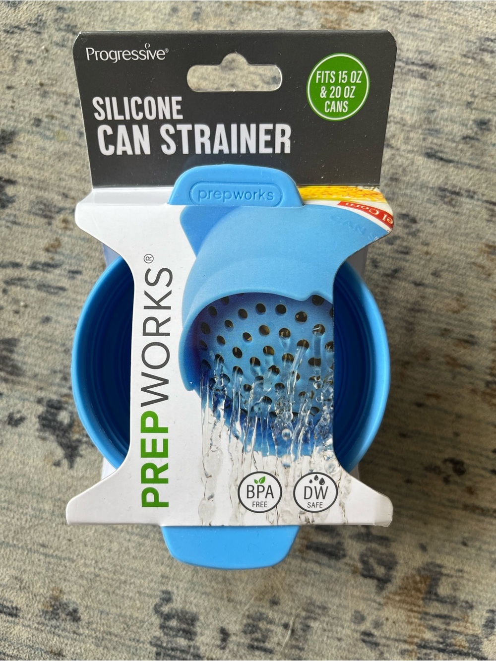 Blue Silicone Can Strainer